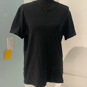 Classic Black V-Neck Men's Shirt
